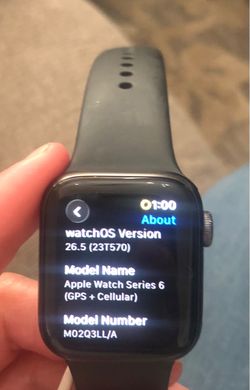 Apple Watch Series 6 40mm GPS + Cellular – Black – Works Great