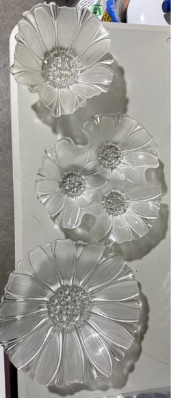 Mikasa Garden Club Crystal Bowl and Platter set