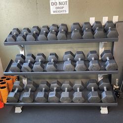 Russell Wilson’s Personal Dumbells 30#-90# + Rack