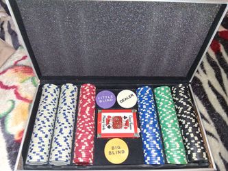 Poker Chips Set w/Aluminum Case