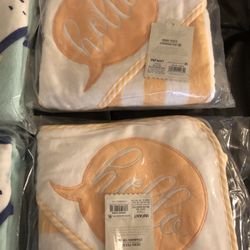 Brand new baby hooded bath towels seven dollars each