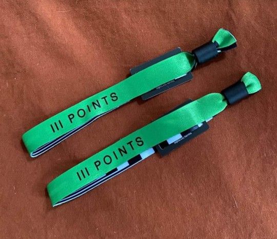 iii Points Music Festival Tickets Wristbands 2-Day Ga