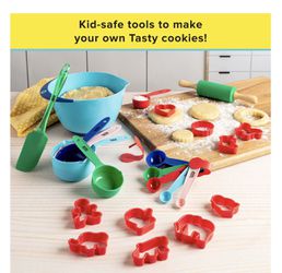 BRAND NEW - Tasty Kits Cookie Baking Gadget Set - Real Kid-Safe Baking  Tools/Multi-color - 23 Piece for Sale in Deerfield Beach, FL - OfferUp