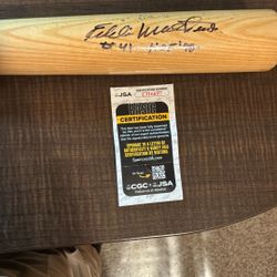 Eddie Mathew’s Signed Baseball Bat