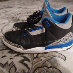 2014 Jordan 3 Blue & Black Retro