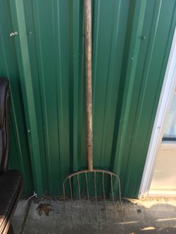 Primitive hay fork