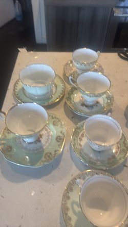 Green tea set - imported from England