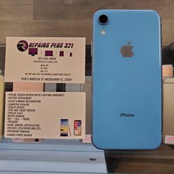 Unlocked Blue iPhone XR 64gb