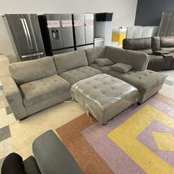 Grey Sectional-family Couch 