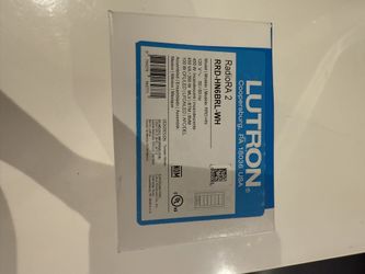 NEW Lutron RRD-HN6BRL-WH RadioRA2, 6 Button Hybrid Keypad w/ Raise & Lower White