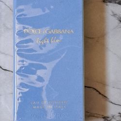 NEW & SEALED " AUTHENTIC DOLCE GABBANA "LITE BLUE WOMAN'S 1.7 OZ SPRAY 33$