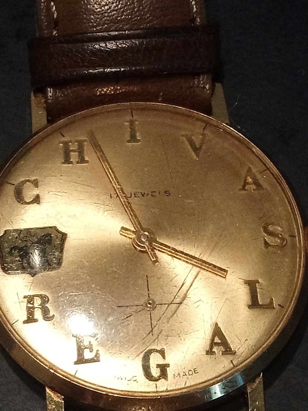 Chivas Regal 17 jewel wind watch Swiss
