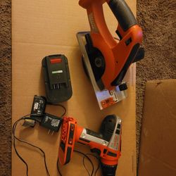 Black And Decker 18V Drill And Skillsaw