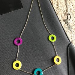 Multi Color Circle Necklace- West Chester