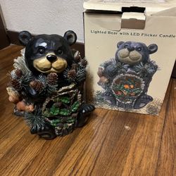 Vintage Cracker Barrel Light up Bear