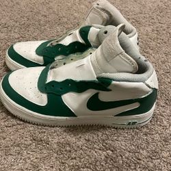 White And Green Nikes