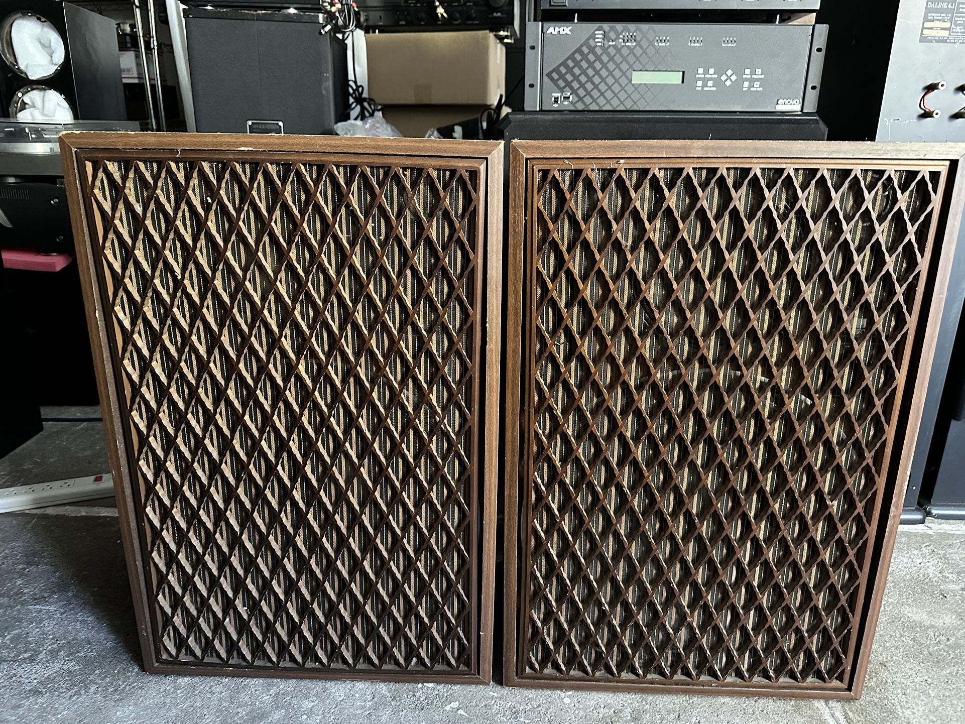 VINTAGE SANSUI SP-7500x 4-WAY 5 SPEAKER SYSTEM, 16” WOOFER