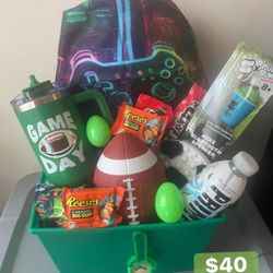 Teen Boy Easter Basket Gamer/sports
