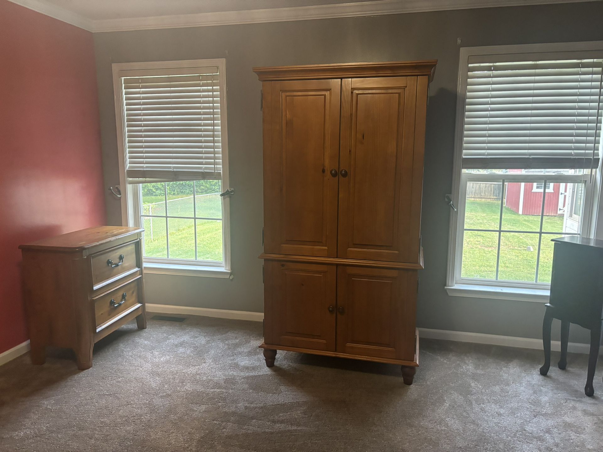 Brown Oak King Size Bedroom Set