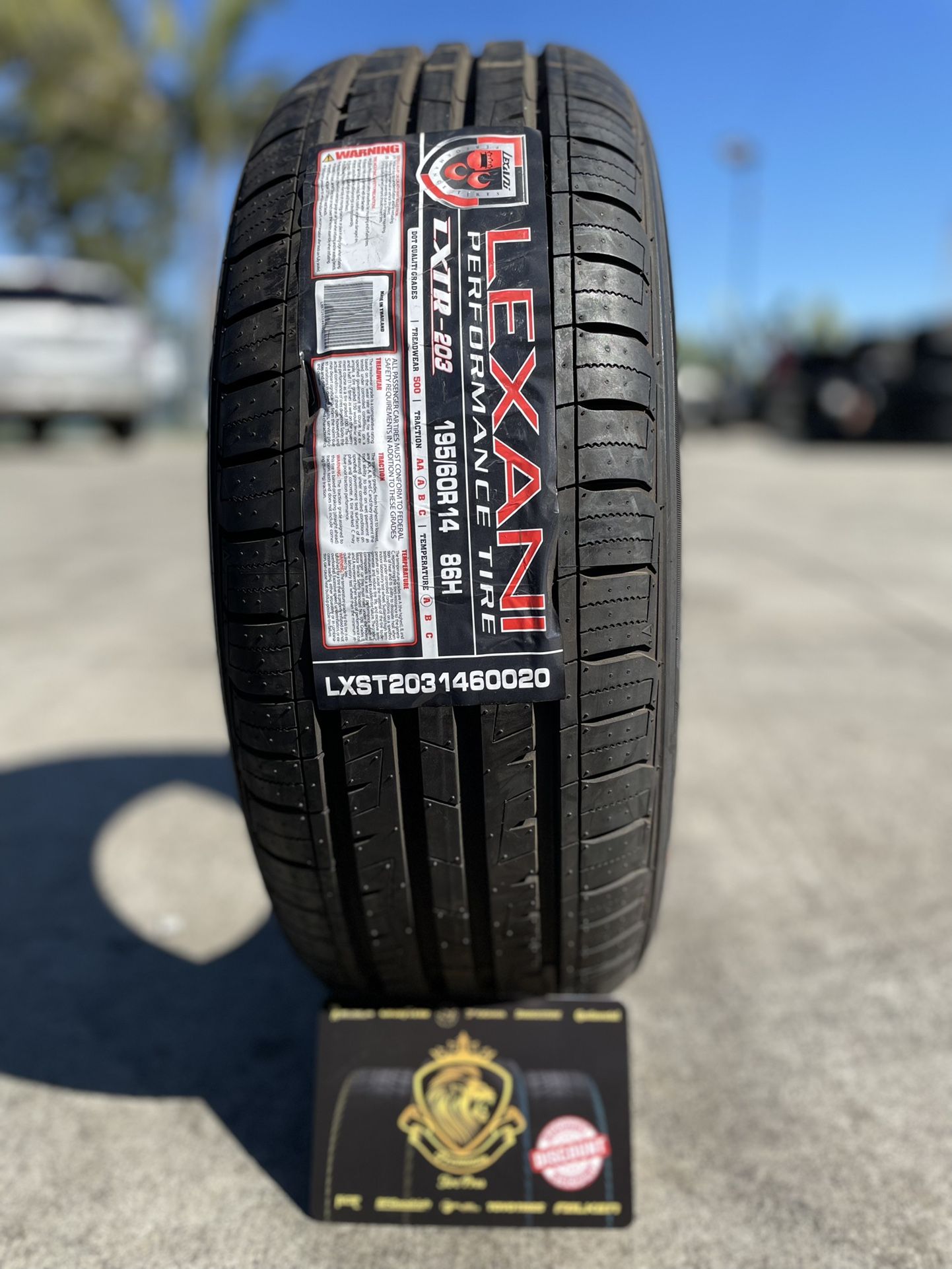 195/60/14 LEXANI Set of 4 New Tires Installation and Balance Included, Set De 4 Llantas Nuevas Instalacion y Balanceo Incluido