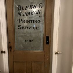Old Print Shop Door