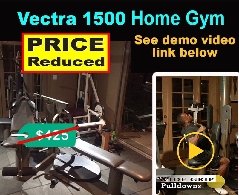 Vectra 1500 home gym- completely refurbished (REDUCED)
