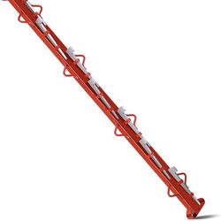 6ft Woven Wire Fence Stretcher Bar with 7 Wedges, Heavy Duty Carbon Steel Fence Stretcher Tool