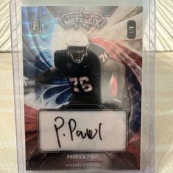 Super Nice RARE One Of A Kind 1/1 Patrick Paul Rookie Card 