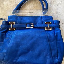 Genuine Leather Royal Blue Bag