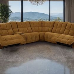 $0-$50 Down / New Luxury Chenille Recliner Sectional Couch / Free Delivery 