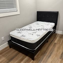 New Twin Bed Frame With Mattress