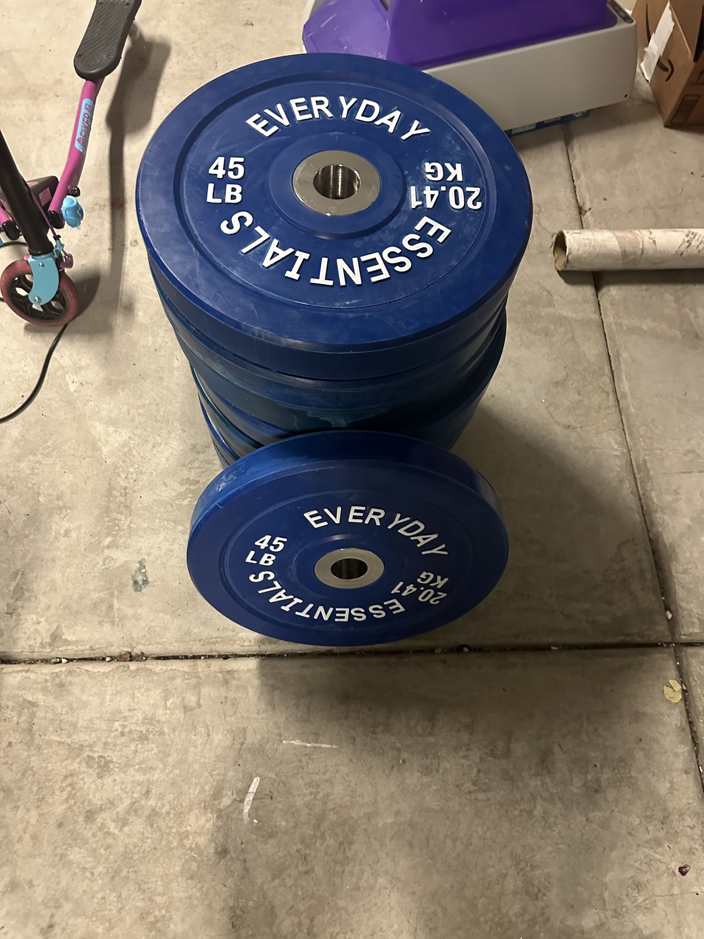 Olympic Rubber 45lb Weight Plates