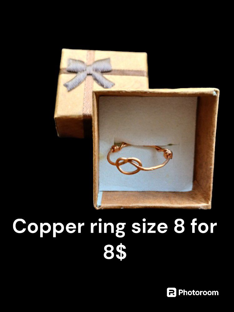 Copper ring size eight