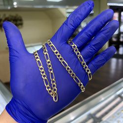 14K Gold Figaro Chain 24”