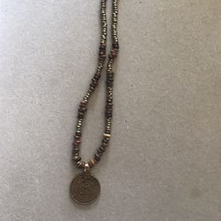 Afghanistan 25 Pul Coin Pendant Necklace