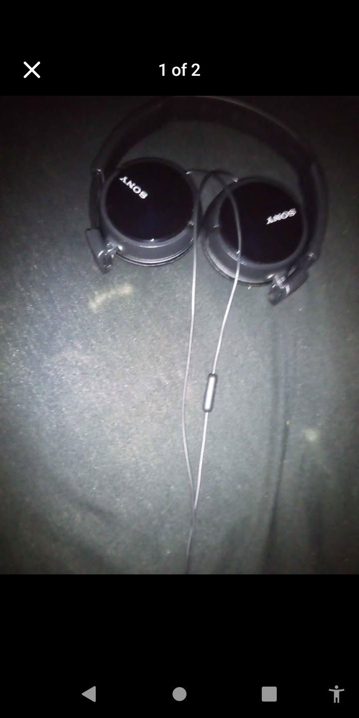 Sony Headphones Black With mic