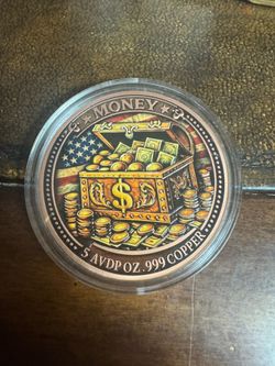 5 ounces .999 fine Copper