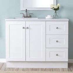 Glacier Bay 43inch Wide Bathroom Vanity