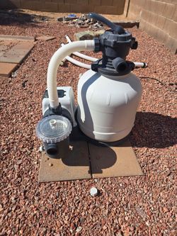 Above ground pool pump & filter
