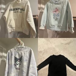 7 pieces girl age5 swearshirt /pants combo