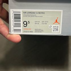 Jordan 14 Ferrari Ds     Sz 9,5