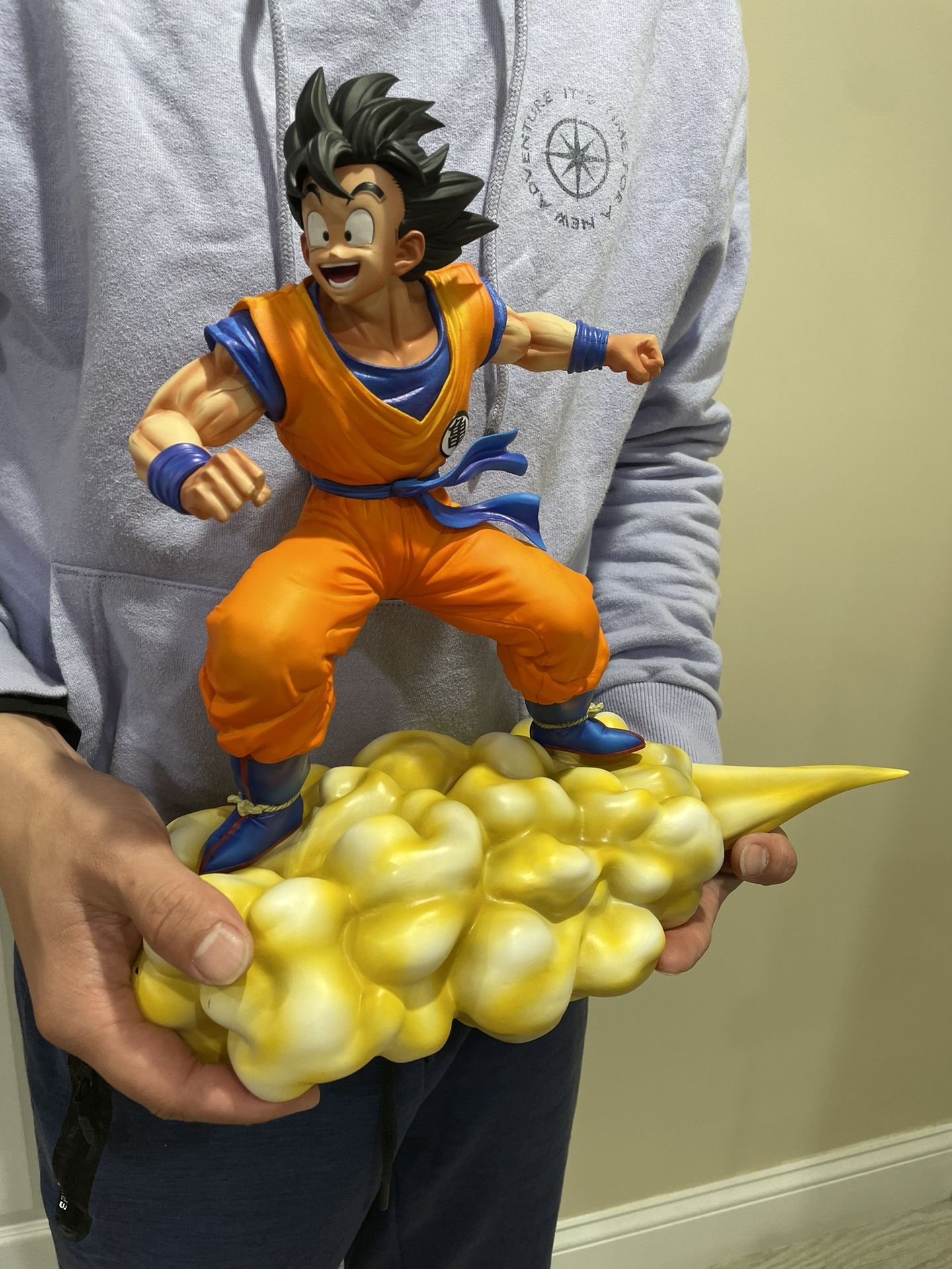 Large Dragon Ball Goku On Nimbus Cloud Figure Statue