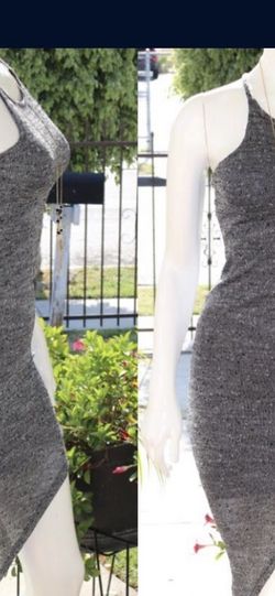 Charcoal Asymmetrical Dress $15