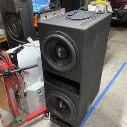 dual skar 12s subwoofers 