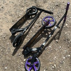 Two Halo scooters with 8 inch reels