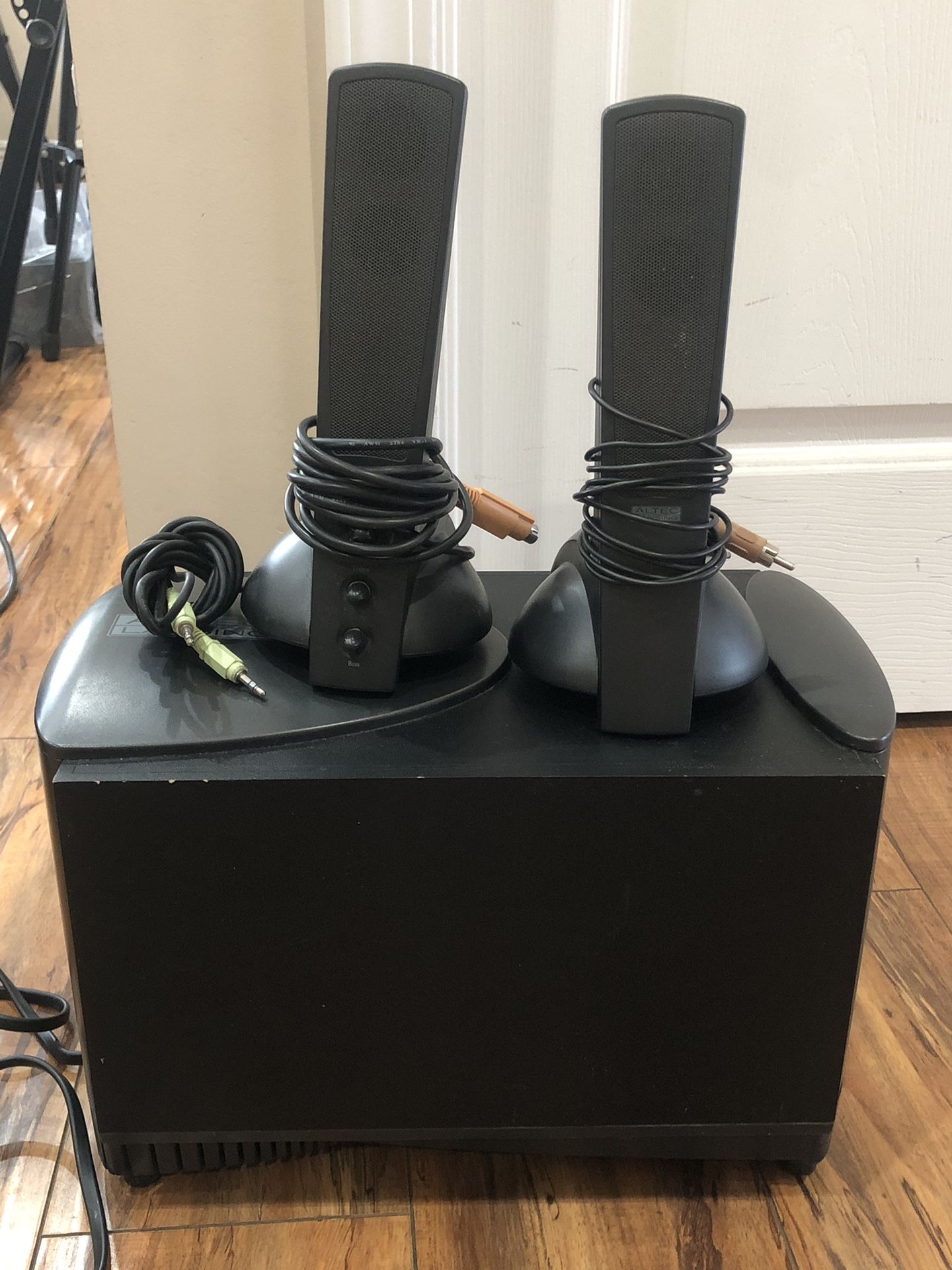 Altec Lansing ATP3 Multimedia Computer Gaming System Subwoofer Surround Speakers
