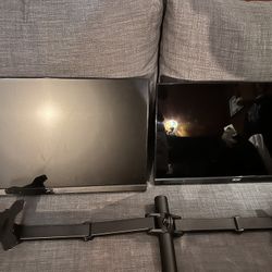 Dual Acer Monitors and Vivo Desk Mount