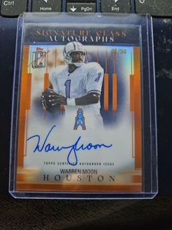 Warren Moon Topps Signature Class Auto 01/50