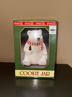Coca Cola Vintage Polar Bear Cookie Jar