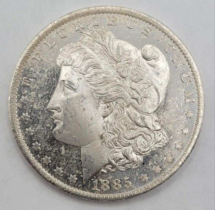 1885-O $1 Morgan Silver Dollar Mint-State DMPL Cameo Nice!